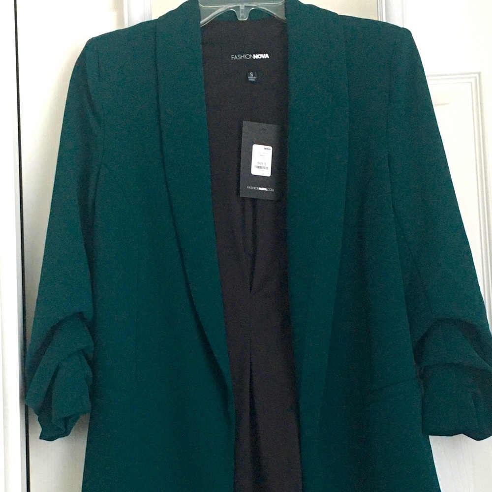 Paying’ It Forward Blazer Set - Hunter Green
